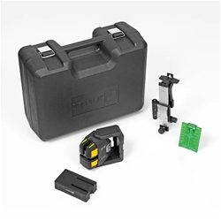 STABILA 12-V-System Kreuzlinienlaser grün LAX 500 G, 5-teilig, selbstnivellierend, mit Lotpunkten, max. Reichweite: 40m, Tragekoffer, Laserbasis, Wandhalterung, Zielplatte (ohne Akku und Ladegerät) Nr. 19983