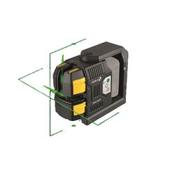 STABILA 12-V-System Kreuzlinienlaser grün LAX 500 G, 7-teilig, selbstnivellierend, mit Lotpunkten, max. Reichweite: 40m, CAS-Akku und CAS-Ladegerät (EU), Laserbasis, Wandhalterung, Zielplatte, Tragekoffer Nr. 19984