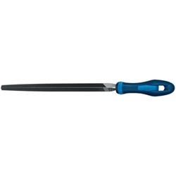 Werkstattfeile DIN7261 C 150mm H1, mit Heft Dreikantfeile (Pferd)