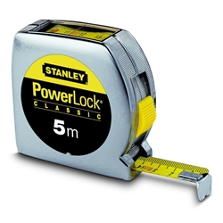 Stanley Bandmaß Powerlock Kunststoff 5m/19mm mit Sichtfenster Nr. 0-33-932