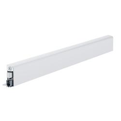Athmer HT-Türabsenkdichtung, 860mm, Wind-Ex US, weiß, beschichtet zum Unterschrauben, B 14,6mm, H 40mm, Hub 11mm, einseitig, ALU (mit Zubehör 5119) Nr. 1-788-0860