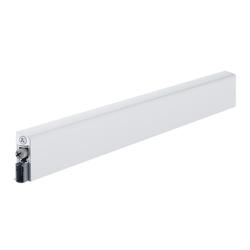Athmer Türabsenkdichtung, 735mm, Wind-Ex A, weiß, beschichtet zum Kleben, B 15,4mm, H 45mm, Hub 11mm, einseitig, Bandseite, ALU (mit Zubehör 5460) Nr. 1-819-0735