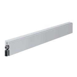 Athmer Türabsenkdichtung, 985mm, Wind-Ex A, silber, eloxiert zum Kleben, B 15,4mm, H 45mm, Hub 11mm, einseitig, Bandseite, ALU (mit Zubehör 5460) Nr. 1-812-0985