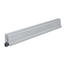 Athmer HT-Türabsenkdichtung, 735mm, Wind-Ex RTK-1, mit angeformter Regenabtropfkante, silber eloxiert zum Anschrauben, B 18,5mm, H 44mm, Hub 11mm, einseitig, , ALU (mit Zubehör 5955) Nr. 1-466-0735