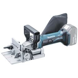 Makita Akku-Nutfräse DPJ180Z, 18V, inkl. Nutfräser 100x4x22mm 6Z, ohne Akku, ohne Ladegerät, im Karton