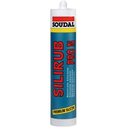 Soudal Silikon Pro N, Kartusche a 300ml RAL 7016, dauerelastischer 1K-Fugendichtstoff auf Silikon-Basis, SWS-System diffusionsoffen Nr. 147032 (Palette a 1500 Stk.)