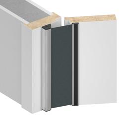 Athmer Fingerschutzrollo, 2050mm, NR 24 Smart, verdeckte Befestigung, H 26mm, verkehrsweiß RAL 9016, Bandgegenseite Nr. 5-402-2050-2109