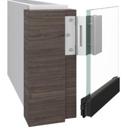 Athmer Glastürdichtung, 708mm, Schall-Ex® GSA, schwarz RAL 9005 matt, B 11,6mm, H 40mm, Hub 20mm, einseitig, Silikon selbstverlöschend (mit Zubehör 5334) Nr. 1-1112-0708