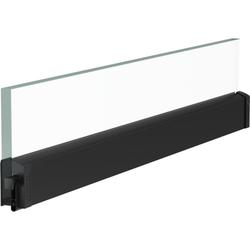 Athmer Glastürdichtung, 1083mm, Schall-Ex® GSA, schwarz RAL 9005 matt, B 11,6mm, H 40mm, Hub 20mm, einseitig, Silikon selbstverlöschend (mit Zubehör 5334) Nr. 1-1112-1083