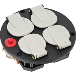 Brennenstuhl Steckdoseneinsatz-Montageplatte 4-fach IP20 230V/16A Thermostat mit Kontroll-Leuchte Nr. 1081080