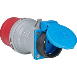 Brennenstuhl CEE Adapter IP44 (Stecker: CEE 400V/16A, Steckdose: 230V/16A) Nr. 1081690