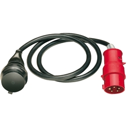 Brennenstuhl Adapterkabel / Adapterleitung 400V/16A mit CEE-Stecker (1,5m Kabel, für den Einsatz im Außenbereich IP44, Made in Germany) Nr. 1132960