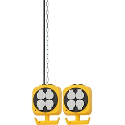 Brennenstuhl Pendel Stromverteiler / Hängeverteiler mit 2 x 4 Schutzkontakt-Steckdosen (Made in Germany) Nr. 1151760