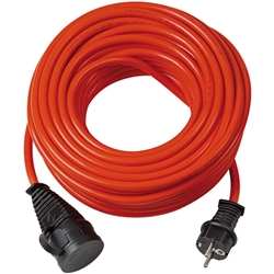 Brennenstuhl BREMAXX® Verlängerungskabel (25m Kabel in orange, für den Einsatz im Außenbereich IP44, einsetzbar bis -35 °C, öl- und UV-beständig) Nr. 1161600