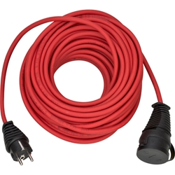 Brennenstuhl BREMAXX® Verlängerungskabel (20m Kabel in rot, für den kurzfristigen Einsatz im Außenbereich IP44, einsetzbar bis -35 °C, öl- und UV-beständig) Nr. 1161760