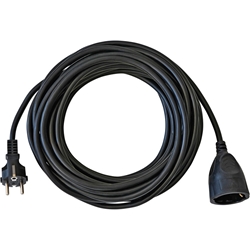 Brennenstuhl BAT Kunststoff-Verlängerung mit Schutzkontakt-Stecker (Verlängerungskabel für innen mit 10m Kabel) schwarz Nr. 1162200