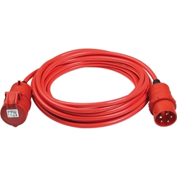 Brennenstuhl BREMAXX® CEE Verlängerungskabel IP44 (10m Kabel, AT-N07V3V3-F 5G1.5, mit CEE Stecker und Kupplung, für außen, einsetzbar bis -35°C, Made in Germany) rot Nr. 1168580