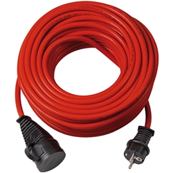 Brennenstuhl BREMAXX® Verlängerungskabel (50m Kabel in rot, für den kurzfristigen Einsatz im Außenbereich IP44, einsetzbar bis -35 °C, öl- und UV-beständig) Nr. 1169860