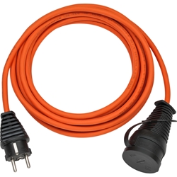 Brennenstuhl BREMAXX® Verlängerungskabel (5m Kabel in orange, für den kurzfristigen Einsatz im Außenbereich IP44, einsetzbar bis -35 °C, öl- und UV-beständig) Nr. 1169960