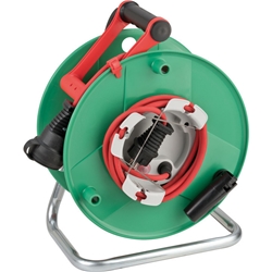 Brennenstuhl Garant G IP44 Gartenkabeltrommel (Kabeltrommel für Rasenmäher mit 38+2m Kabel in rot, Spezialkunststoff, kurzfristiger Einsatz im Außenbereich, Made in Germany) Nr. 1188470