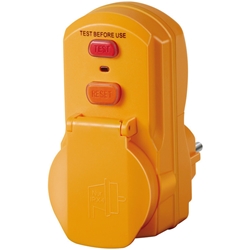 Brennenstuhl Personenschutz-Adapter BDI-A 2 30 IP54 / Personenschutzstecker für außen (zweipolige Abschaltung, 30mA) Nr. 1290660