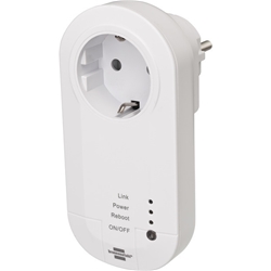 Brennenstuhl Connect WLAN Steckdose mit 433 MHz Sender WA 3600 LRF01 433 (WiFi Steckdose 2.4 GHz kompatibel mit Alexa, Google Assistant und selbstlernenden Brennenstuhl 433 MHz Funk-Produkten) Nr. 1294840