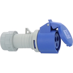 Brennenstuhl CEE-Kupplung 230V/16A (für die Verwendung im Außenbereich IP44, schraubbare Anschlusstechnik, 3-polig) Nr. 1081020020