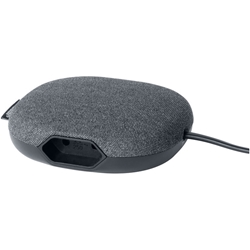 Brennenstuhl®estilo Ladestation mit Textiloberfläche (Möbel-Steckdose mit 1x Euro-Steckdose und 2x USB-Charger) schwarz/anthrazit Nr. 1150020010