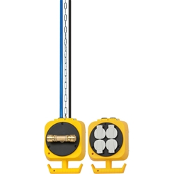 Brennenstuhl Pendel Stromverteiler / Hängeverteiler mit 4 Schutzkontakt-Steckdosen (Made in Germany) Nr. 1151160100