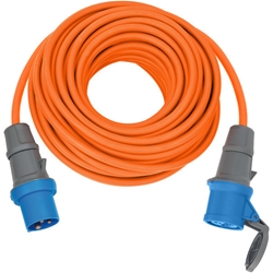 Brennenstuhl CEE 230V Camping-Verlängerungskabel 25m (H07RN-F 3G2.5 Kabel in der Signalfarbe orange, Camping-Stromkabel für den ständigen Einsatz im Außenbereich IP44, Made in Germany) Nr. 1167650625