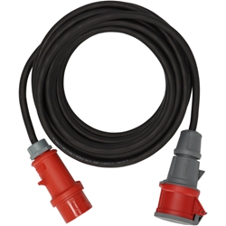 Brennenstuhl CEE Verlängerungskabel mit Phasenwender IP44 (10m Kabel, H07RN-F 5G2.5, 5-polig mit CEE Phasenwender und Kupplung, für den Außenbereich IP44, Made in Germany) schwarz Nr. 1169370100