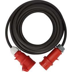 Brennenstuhl CEE Verlängerungskabel mit Phasenwender IP44 (10m Kabel, H07RN-F 5G4.0, 5-polig mit CEE Phasenwender und Kupplung, für den Außenbereich IP44, Made in Germany) schwarz Nr. 1169390100