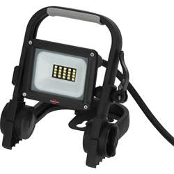 Brennenstuhl Mobiler LED Strahler JARO 1060 M / LED Baustrahler für außen IP65 (LED Arbeitsstrahler 10W mit 2m Kabel, LED Baustellenstrahler mit Schnellspannverschluss und 1150lm) Nr. 1171250143
