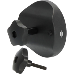 Brennenstuhl Universal Magnethalter MH 1 (Anbringung von Strahlern an metallischen Oberflächen, Tragkraft ca. 3kg, metrisches Gewinde M6, inkl. 12mm und 30mm Schraube) Nr. 1172640082