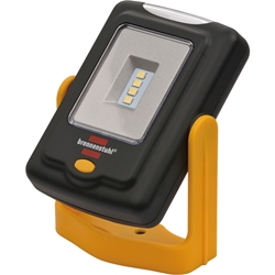 Brennenstuhl LED Taschenlampe / SMD LED Arbeitsleuchte in praktischem Taschenformat mit bis zu 24h Leuchtdauer (200+20lm, 360° drehbar, einklappbarer Haken, vielseitig einsetzbar) Nr. 1175420010
