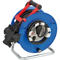Brennenstuhl Garant G IP44 Kabeltrommel 38+2m mit 3-fach Gummi-Kupplung (40m RN-Kabel, Verteilerdose mit Aufhängevorrichtung, Made in Germany) Nr. 1188380301
