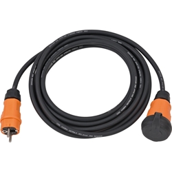 Brennenstuhl professionalLINE Verlängerungskabel VN 1110 IP44 (5m Kabel H07RN-F 3G1.5 in schwarz, Baustelleneinsatz und ständiger Einsatz im Freien, BGI 608, Made in Germany) Nr. 9161050100