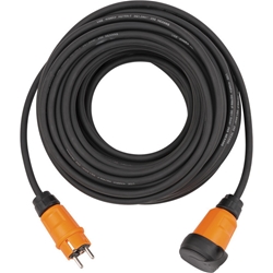 Brennenstuhl professionalLINE Verlängerungskabel VN 1200 IP44 (10m Kabel in schwarz H07RN-F 3G2.5, Baustelleneinsatz und ständiger Einsatz im Freien, BGI 608, Made in Germany) Nr. 9162100100