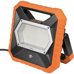 Brennenstuhl professionalLINE LED Baustrahler X 12050 M mit spritzwassergeschützter Steckdose / Arbeitsstrahler 115W mit 5m RN-Kabel (Dimmbare Arbeitsleuchte mit OSRAM LEDs, 12700lm, IP54) Nr. 9171330901