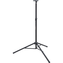 Brennenstuhl Bau Teleskop Stativ ST 200 für Baustrahler/ stabiles Stativ mit Absenkautomatik (stufenlos höhenverstellbar von 1,08m bis 2m, max. Traglast 30kg, mit Querträger, 3 kräftige Standrohre) Nr. 1170310030