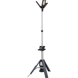 Brennenstuhl Professional Stativ LED Baustrahler Dreikopf 13050 T mit 13500lm (LED-Baustrahler mit 3 individuell einstellbaren Strahlern, 100W, für den Einsatz im Außenbereich, Bluetooth Steuerung) Nr. 1173700008