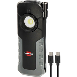 Brennenstuhl Professional Akku LED Handlampe HL 1000 ACW (Arbeitsleuchte 1000+380lm mit max. 12h Leuchtdauer, 360° drehbarer Haken, Magnet, tauschbarer Akku, Wireless Charging, inkl. USB C Kabel) Nr. 1173730001