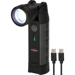 Brennenstuhl Professional Akku LED Taschenlampe TL 1000 ACW (Arbeitsleuchte 1000lm mit max. 12h Leuchtdauer, Magnet, tauschbarer Akku, Wireless Charging, inkl. USB C Kabel) Nr. 1173750007