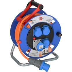 Brennenstuhl Garant Camping-Kabeltrommel / CEE 230V Kabeltrommel 25m (H07RN-F 3G2.5 Kabel in der Signalfarbe orange, für den ständigen Einsatz im Außenbereich IP44, Made in Germany) Nr. 1182690200