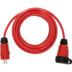Brennenstuhl Professional Verlängerungskabel VQ 1100 IP44 (10m Kabel H07BQ-F 3G1.5 in rot, Baustelleneinsatz und ständiger Einsatz im Freien, Made in Germany) Nr. 9161100210