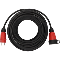 Brennenstuhl Professional Verlängerungskabel VN 2100 (25m Kabel H07RN-F 3G1.5 in schwarz, Baustelleneinsatz und ständiger Einsatz im Freien IP44, Made in Germany) Nr. 9161250110