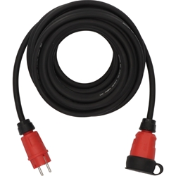 Brennenstuhl Professional Verlängerungskabel VN 1200 IP44 (10m Kabel in schwarz H07RN-F 3G2.5, Baustelleneinsatz und ständiger Einsatz im Freien, Made in Germany) Nr. 9162100110