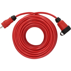 Brennenstuhl Professional Verlängerungskabel VQ 2200 IP44 (25m Kabel H07BQ-F 3G2.5 in rot, Baustelleneinsatz und ständiger Einsatz im Freien, Made in Germany) Nr. 9162250210