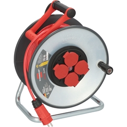 Brennenstuhl Professional SteelCore Kabeltrommel SC 5110 IP44 (50m H07BQ-F 3G1.5 Kabel, Trommelkörper aus Stahlblech, Baustelleneinsatz und ständiger Einsatz im Freien, Made in Germany) Nr. 9191500210