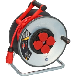 Brennenstuhl Professional SteelCore Kabeltrommel SC 3210 IP44 (33m H07BQ-F 3G2.5 Kabel, Trommelkörper aus Stahlblech, Baustelleneinsatz und ständiger Einsatz im Freien, Made in Germany) Nr. 9192330210